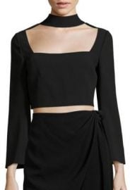 Cinq   Sept - Amara Choker Top black at Saks Fifth Avenue